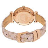 Buy Shop Emporio Armani Analog Grey Dial Pink Leather Strap Watch For Women - AR11126 USA Online