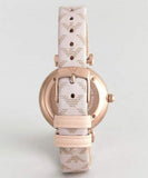 Buy Shop Emporio Armani Analog Grey Dial Pink Leather Strap Watch For Women - AR11126 USA Online