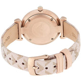 Buy Shop Emporio Armani Analog Grey Dial Pink Leather Strap Watch For Women - AR11126 USA Online
