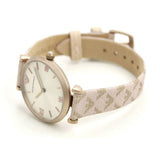 Buy Shop Emporio Armani Analog Grey Dial Pink Leather Strap Watch For Women - AR11126 USA Online