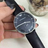 Buy Shop Emporio Armani Analog Quartz Blue Dial Blue Leather Strap Watch For Men - AR1647 USA Online