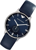 Buy Shop Emporio Armani Analog Quartz Blue Dial Blue Leather Strap Watch For Men - AR1647 USA Online