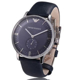 Buy Shop Emporio Armani Analog Quartz Blue Dial Blue Leather Strap Watch For Men - AR1647 USA Online
