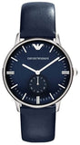 Buy Shop Emporio Armani Analog Quartz Blue Dial Blue Leather Strap Watch For Men - AR1647 USA Online