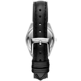 Buy Shop Emporio Armani Analog White Dial Black Leather Strap Watch For Women - AR6026 USA Online