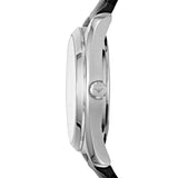 Buy Shop Emporio Armani Analog White Dial Black Leather Strap Watch For Women - AR6026 USA Online