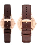 Buy Shop Emporio Armani Analog White Dial Brown Leather Strap Watch For Men - AR9042 USA Online