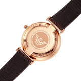 Buy Shop Emporio Armani Analog White Dial Brown Leather Strap Watch For Men - AR9042 USA Online