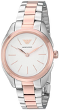 Buy Shop Emporio Armani Analog White Dial Two Tone Steel Strap Watch For Women - AR11029 USA Online