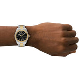 Buy Shop Emporio Armani Antonio Black Dial Two Tone Steel Strap Watch for Men - AR11715 USA Online