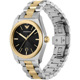 Buy Shop Emporio Armani Antonio Black Dial Two Tone Steel Strap Watch for Men - AR11715 USA Online