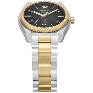 Buy Shop Emporio Armani Antonio Black Dial Two Tone Steel Strap Watch for Men - AR11715 USA Online