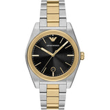 Buy Shop Emporio Armani Antonio Black Dial Two Tone Steel Strap Watch for Men - AR11715 USA Online