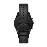 Buy Shop Emporio Armani Antonio Chronograph Black Dial Black Leather Strap Watch for Men - AR11583 USA Online