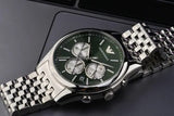 Buy Shop Emporio Armani Antonio Chronograph Green Dial Silver Steel Strap Watch for Men - AR11581 USA Online