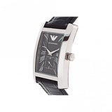 Buy Shop Emporio Armani Black Dial Black Leather Strap Watch For Men - AR0143 USA Online