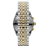 Buy Shop Emporio Armani Classic Chronograph White Dial Two Tone Steel Strap Watch For Men - AR0396 USA Online