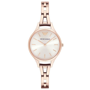 Buy Shop Emporio Armani Aurora Rose Gold Dial Rose Gold Steel Strap Watch for Women - AR11055 USA Online