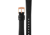 Buy Shop Emporio Armani Gianni T Bar Black Mother of Pearl Dial Black Leather Strap Watch For Women - AR11060 USA Online