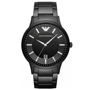 Buy Shop Emporio Armani Renato Quartz Black Dial Black Steel Strap Watch For Men - AR11079 USA Online