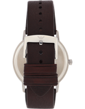 Buy Shop Emporio Armani Kappa Quartz Black Dial Brown Leather Strap Watch For Men - AR11153 USA Online