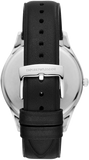 Buy Shop Emporio Armani Modern Slim Quartz Grey Dial Black Leather Strap Watch For Men - AR11162 USA Online
