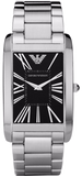Buy Shop Emporio Armani Classic Analog Black Dial Silver Steel Strap Watch For Men - AR1608 USA Online