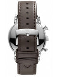 Buy Shop Emporio Armani Classic Chronograph Brown Dial Brown Leather Strap Watch For Men - AR1734 USA Online