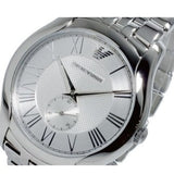 Buy Shop Emporio Armani Classic Quartz Silver Dial Silver Steel Strap Watch For Men - AR1788 USA Online