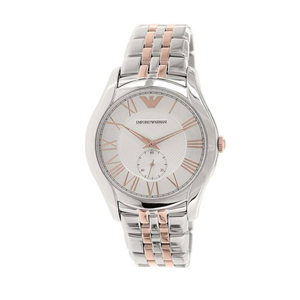 Buy Shop Emporio Armani Classic Quartz Silver Dial Two Tone Steel Strap Watch For Men - AR1824 USA Online