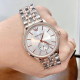 Buy Shop Emporio Armani Classic Silver Dial Two Tone Steel Strap Watch For Men - AR1839 USA Online