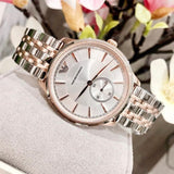 Buy Shop Emporio Armani Classic Silver Dial Two Tone Steel Strap Watch For Men - AR1839 USA Online