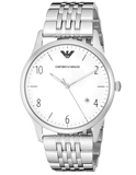 Buy Shop Emporio Armani Classic Silver Dial Silver Steel Strap Watch For Men - AR1867 USA Online