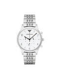Buy Shop Emporio Armani Classic Chronograph Silver Dial Silver Steel Strap Watch For Men - AR1879 USA Online