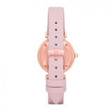 Buy Shop Emporio Armani Gianni T Bar Mother Of Pearl Pink Dial Pink Leather Strap Watch For Women - AR1958 USA Online