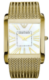 Buy Shop Emporio Armani Mother of Pearl Dial Gold Mesh Bracelet Watch For Men - AR2016 USA Online