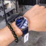 Buy Shop Emporio Armani Classic Quartz Blue Dial Blue Leather Strap Watch For Men - AR2071 USA Online