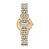 Buy Shop Emporio Armani Gianni T Bar Analog White Dial Two Tone Steel Strap Watch For Women - AR2076 USA Online