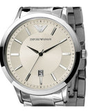 Buy Shop Emporio Armani Classic Quartz White Dial Silver Steel Strap Watch For Men - AR2431 USA Online