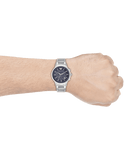 Buy Shop Emporio Armani Renato Chronograph Blue Dial Silver Steel Strap Watch For Men - AR2448 USA Online