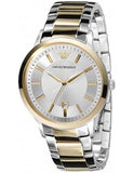 Buy Shop Emporio Armani Renato Silver Dial Two Tone Steel Strap Watch For Men - AR2449 USA Online