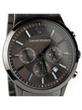 Buy Shop Emporio Armani Classic Chronograph Grey Dial Grey Steel Strap Watch For Men - AR2454 USA Online