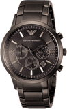 Buy Shop Emporio Armani Classic Chronograph Grey Dial Grey Steel Strap Watch For Men - AR2454 USA Online