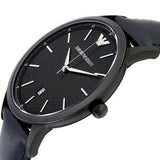 Buy Shop Emporio Armani Renato Blue Dial Blue Leather Strap Watch For Men - AR2479 USA Online