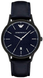 Buy Shop Emporio Armani Renato Blue Dial Blue Leather Strap Watch For Men - AR2479 USA Online