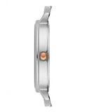 Buy Shop Emporio Armani Gianni T Bar Mother of Pearl Dial Two Tone Steel Strap Watch For Women - AR2508 USA Online