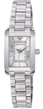 Buy Shop Emporio Armani Classic Diamonds Silver Dial Silver Steel Strap Watch For Women - AR3170 USA Online