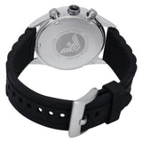 Buy Shop Emporio Armani Chronograph Black Dial Black Rubber Strap Watch For Men - AR5865 USA Online
