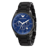 Buy Shop Emporio Armani Sportivo Chronograph Blue Dial Black Strap Watch For Men - AR5921 USA Online