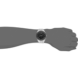 Emporio Armani Tazio Chronograph Black Dial Silver Steel Strap Watch For Men - AR5988